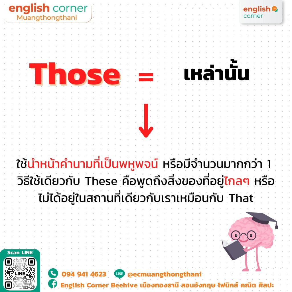 Those = เหล่านั้น