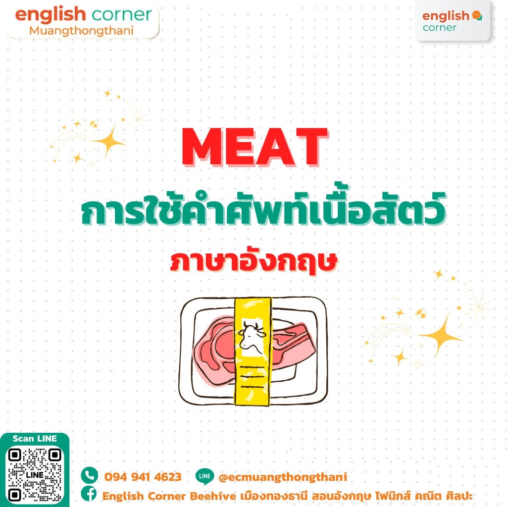 คำศัพท์เกี่ยวกับเนื้อสัตว์ ที่หลายๆคนอาจใช้ผิดโดยไม่รู้ตัว