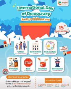 คำศัพท์ภาษาอังกฤษ วันประชาธิปไตยสากล (International Day of Democracy)